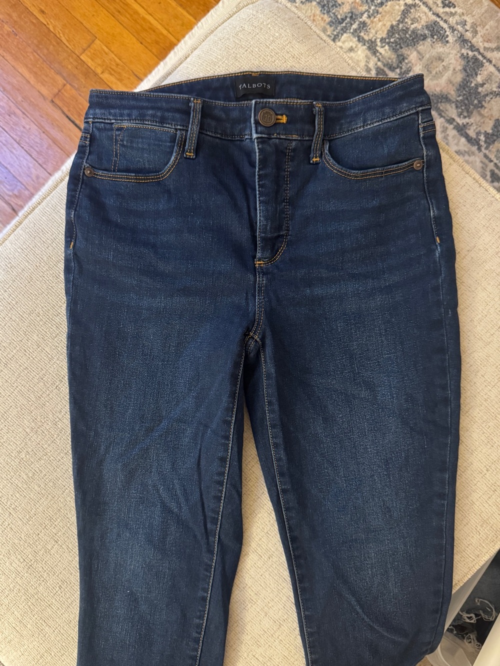 Talbots Women's Skinny Jeans Jeggings in Dark Blue Wash